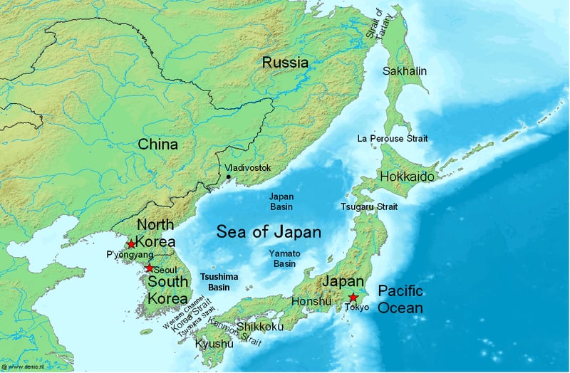 Range map of Crested shelduck
