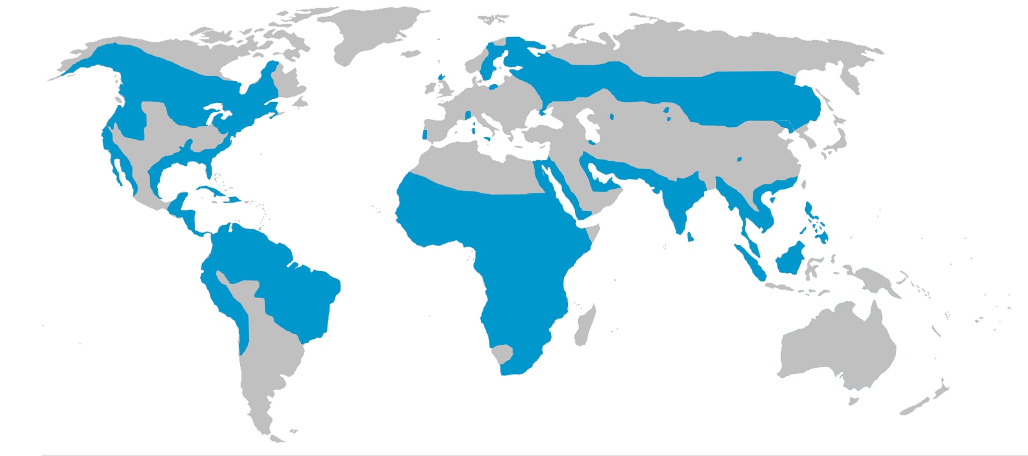 Range map of Osprey