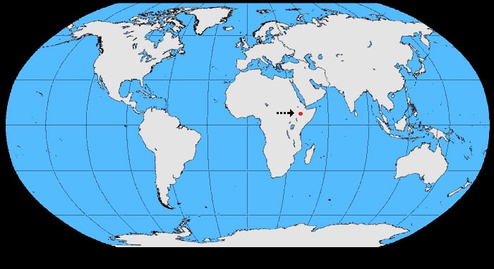 Range map of Stresemann's bushcrow